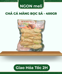 CHẢ CÁ MĂNG BỌC SẢ - 400gr - Gói