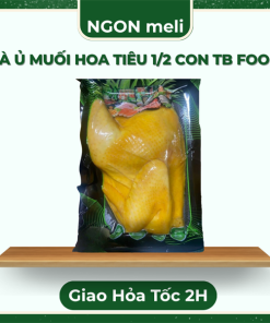 Gà ủ muối hoa tiêu có đầu 1/2 con TB FOOD + Chẩm chéo - Gói