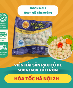 VIÊN HẢI SẢN RAU CỦ DL 500G 160V TÚI TRÒN - Gói