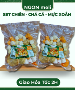 Sét chiên - chả cá - mực xoắn - Gói