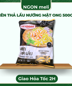 VIÊN THẢ LẨU GÀ NƯỚNG MẬT ONG LC 500G (40 gói/ thùng) - Gói