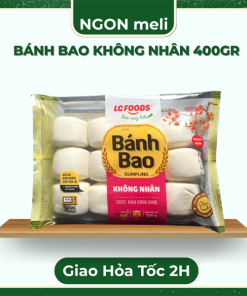 BÁNH BAO KHÔNG NHÂN 300G 12C HOA HỒNG